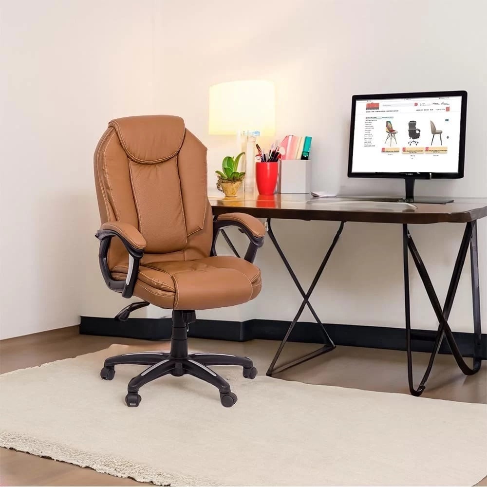 Scaun de birou creat pentru a conferi utilizatorului confort și relaxare-OFF356-bej